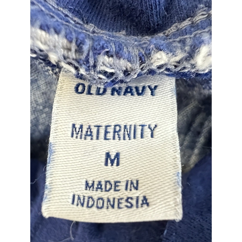 Old Navy‎ Maternity Linen-Blend Blue Waistband  Wide Leg  Pants Medium - Picture 5 of 9